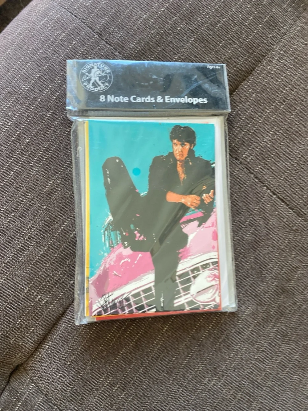 Multicolor Elvis Pop Art Blank Card Set New
